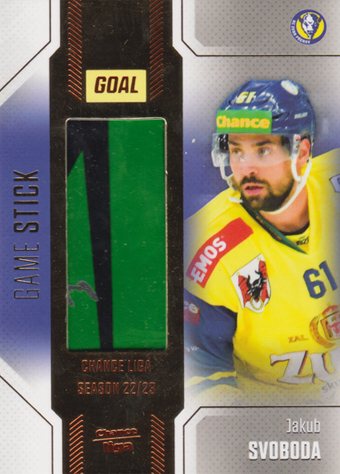 Svoboda Jakub 22-23 GOAL Cards Chance liga Game Stick #S-16