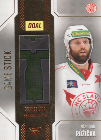 Růžička Vladimír 22-23 GOAL Cards Chance liga Game Stick #S-17