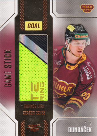 Dundáček Filip 22-23 GOAL Cards Chance liga Game Stick #S-32