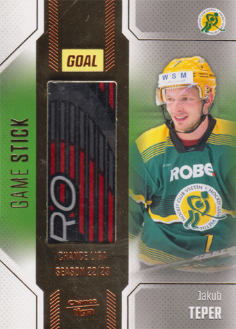 Teper Jakub 22-23 GOAL Cards Chance liga Game Stick #S-35