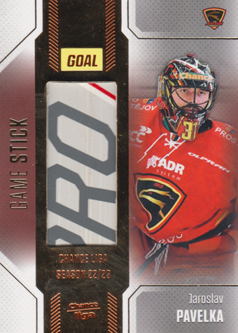 Pavelka Jaroslav 22-23 GOAL Cards Chance liga Game Stick #S-38