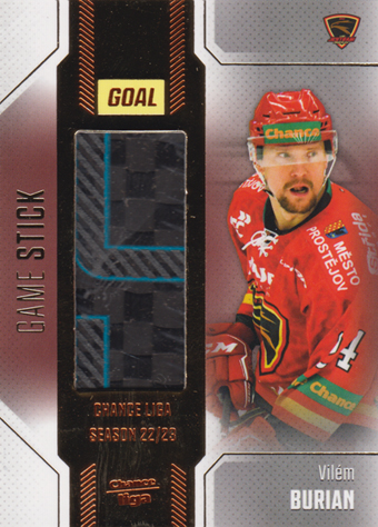 Burian Vilém 22-23 GOAL Cards Chance liga Game Stick #S-39