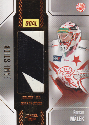 Málek Roman 22-23 GOAL Cards Chance liga Game Stick #S-47