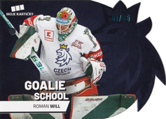 Will Roman 2020 MK Reprezentace Goalie School Die Cut Blue #4