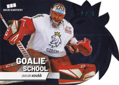 Kovář Jakub 2020 MK Reprezentace Goalie School Die Cut Blue #8
