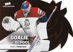 Francouz Pavel 2020 MK Reprezentace Goalie School Die Cut Red #2
