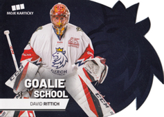 Rittich David 2020 MK Reprezentace Goalie School Die Cut Retail Blue #1