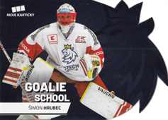 Hrubec Šimon 2020 MK Reprezentace Goalie School Die Cut Retail Blue #6