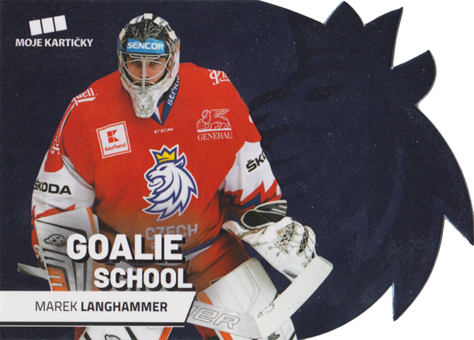 Langhamer Marek 2020 MK Reprezentace Goalie School Die Cut Retail Blue #10