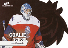 Dostál Lukáš 2020 MK Reprezentace Goalie School Die Cut Retail Red #3