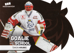 Hrubec Šimon 2020 MK Reprezentace Goalie School Die Cut Retail Red #6