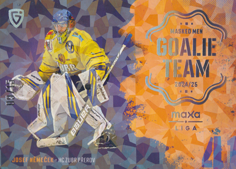 Němeček Josef 24-25 GOAL Cards Maxa liga Goalie Team Parallel #GT-15