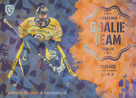 Pavelka Jaroslav 24-25 GOAL Cards Maxa liga Goalie Team Parallel #GT-29
