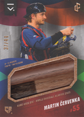 Červenka Martin 2023 LC Czech Baseball Extraleague Game Used Bat Gold #BAT-1