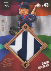 Mergans David 2023 LC Czech Baseball Extraleague Game Used Jersey Gold #J-3