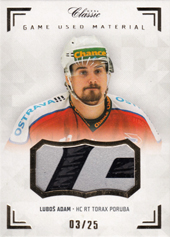 Adam Luboš 18-19 OFS Chance liga Game Used Material #ADA-L