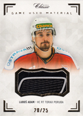 Adam Luboš 18-19 OFS Chance liga Game Used Material #ADA-L