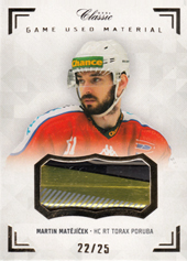 Matějíček Martin 18-19 OFS Chance liga Game Used Material #MAT-M