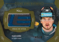Dvořák Tomáš 20-21 OFS Classic Game Used Material #GUM-TDV