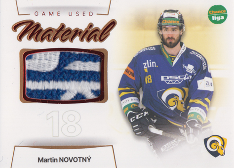 Novotný Martin 23-24 GOAL Cards Chance liga Game Used Material #GUM-01