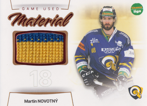 Novotný Martin 23-24 GOAL Cards Chance liga Game Used Material #GUM-01