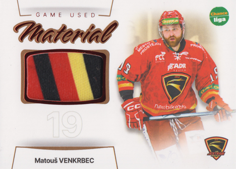 Venkrbec Matouš 23-24 GOAL Cards Chance liga Game Used Material #GUM-08