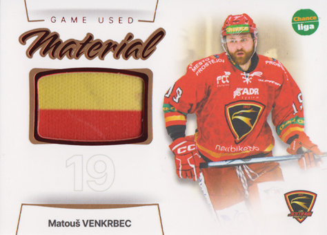 Venkrbec Matouš 23-24 GOAL Cards Chance liga Game Used Material #GUM-08
