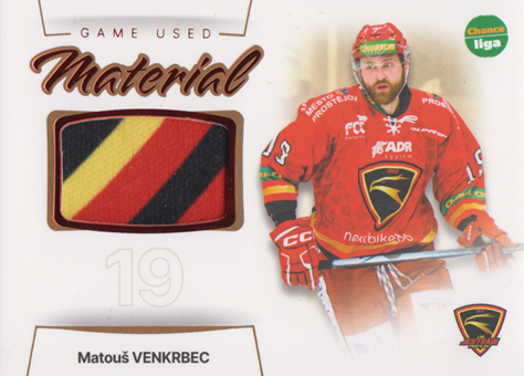 Venkrbec Matouš 23-24 GOAL Cards Chance liga Game Used Material #GUM-08