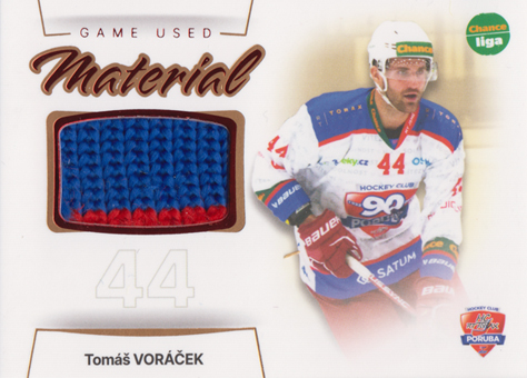 Voráček Tomáš 23-24 GOAL Cards Chance liga Game Used Material #GUM-10