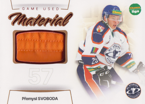Svoboda Přemysl 23-24 GOAL Cards Chance liga Game Used Material #GUM-12