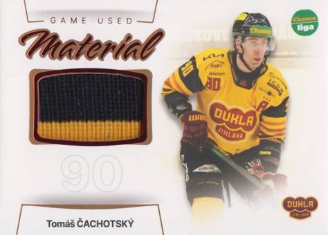 Čachotský Tomáš 23-24 GOAL Cards Chance liga Game Used Material #GUM-13