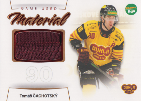Čachotský Tomáš 23-24 GOAL Cards Chance liga Game Used Material #GUM-13