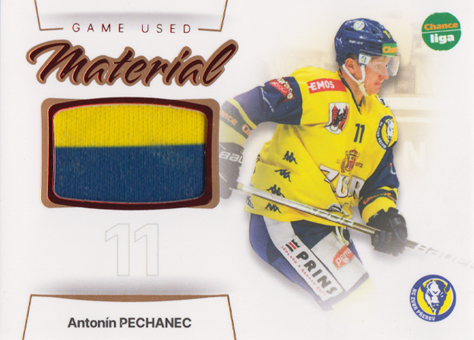 Pechanec Antonín 23-24 GOAL Cards Chance liga Game Used Material #GUM-16