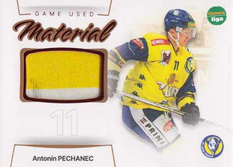 Pechanec Antonín 23-24 GOAL Cards Chance liga Game Used Material #GUM-16