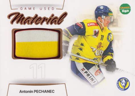 Pechanec Antonín 23-24 GOAL Cards Chance liga Game Used Material #GUM-16