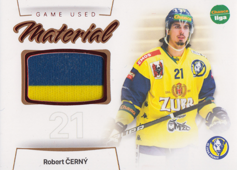 Černý Robert 23-24 GOAL Cards Chance liga Game Used Material #GUM-17