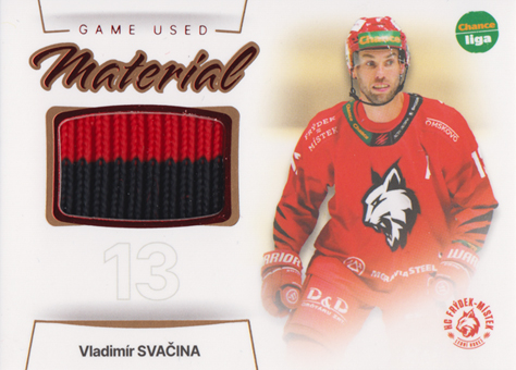 Svačina Vladimír 23-24 GOAL Cards Chance liga Game Used Material #GUM-18