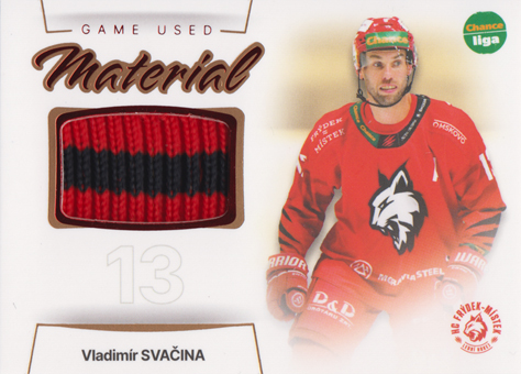 Svačina Vladimír 23-24 GOAL Cards Chance liga Game Used Material #GUM-18
