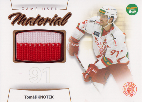 Knotek Tomáš 23-24 GOAL Cards Chance liga Game Used Material #GUM-21