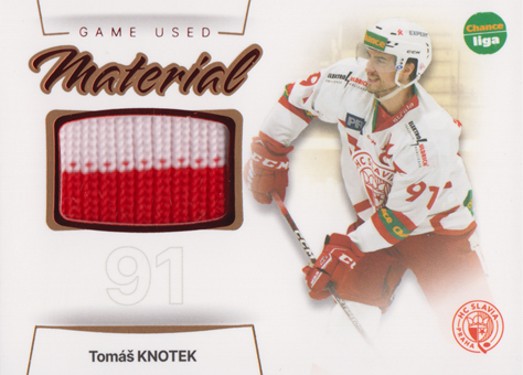 Knotek Tomáš 23-24 GOAL Cards Chance liga Game Used Material #GUM-21
