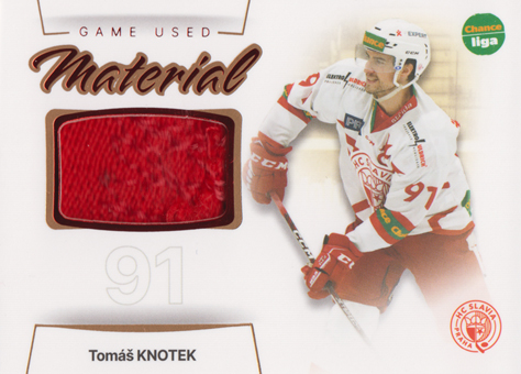 Knotek Tomáš 23-24 GOAL Cards Chance liga Game Used Material #GUM-21