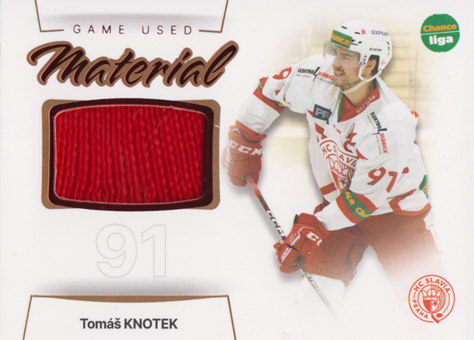 Knotek Tomáš 23-24 GOAL Cards Chance liga Game Used Material #GUM-21