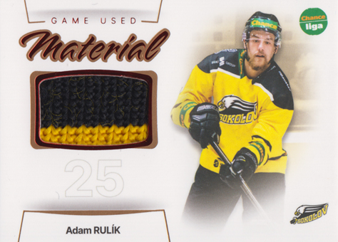 Rulík Adam 23-24 GOAL Cards Chance liga Game Used Material #GUM-23