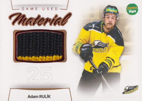 Rulík Adam 23-24 GOAL Cards Chance liga Game Used Material #GUM-23