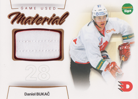 Bukač Daniel 23-24 GOAL Cards Chance liga Game Used Material #GUM-24
