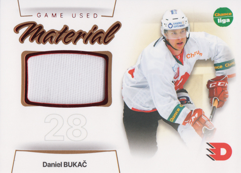 Bukač Daniel 23-24 GOAL Cards Chance liga Game Used Material #GUM-24