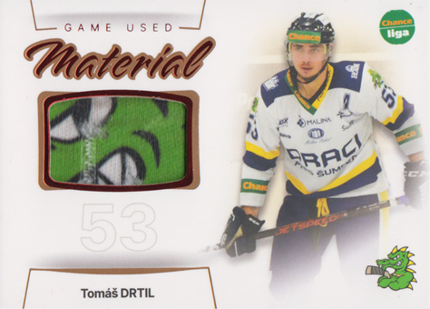 Drtil Tomáš 23-24 GOAL Cards Chance liga Game Used Material #GUM-26