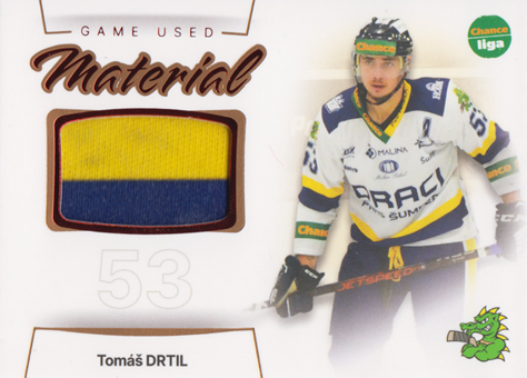 Drtil Tomáš 23-24 GOAL Cards Chance liga Game Used Material #GUM-26