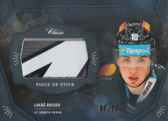Rousek Lukáš 20-21 OFS Classic Game Used Material #GUM-LRO
