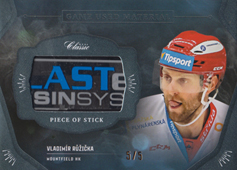 Růžička Vladimír 20-21 OFS Classic Game Used Material Black Cut #GUM-VRŮ